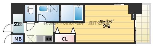 LAULEAKASHIMA(1K/5階)の間取り写真