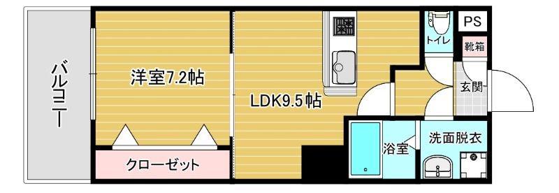 リファレンス東公園(1LDK/12階)の間取り写真