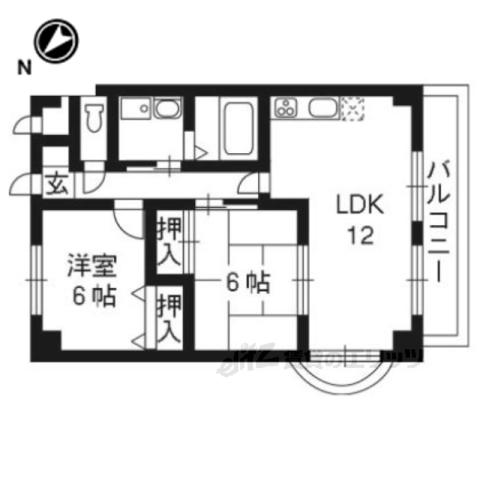 COMFORT T1(2LDK/3階)の間取り写真
