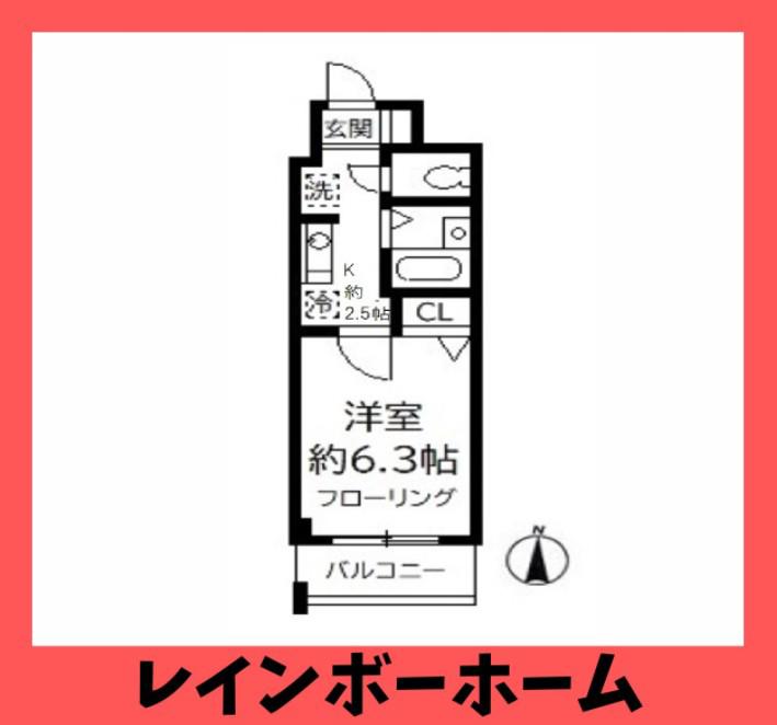 M-FLAT420(1K/1階)の間取り写真