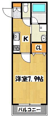 アーバン56(1K/2階)の間取り写真
