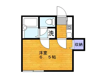 サンコーポ4小田(1K/1階)の間取り写真