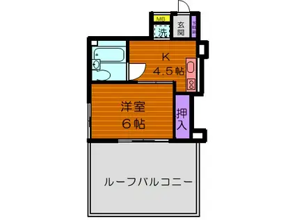 GSハイム巣鴨(1K/11階)の間取り写真