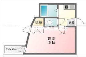 ボヌール小橋(1K/2階)の間取り写真