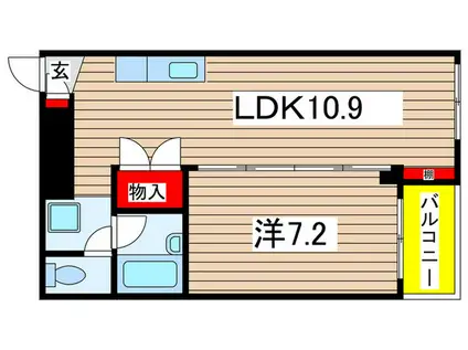 フィールドハウス末広弐番館(1LDK/2階)の間取り写真