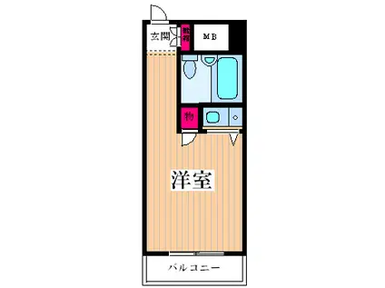 朝日プラザ塚本II(ワンルーム/6階)の間取り写真