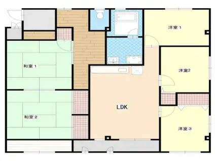 メゾン松原(5LDK/7階)の間取り写真