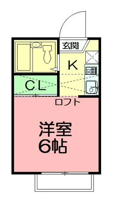 カーサ鵠沼 2階階 間取り