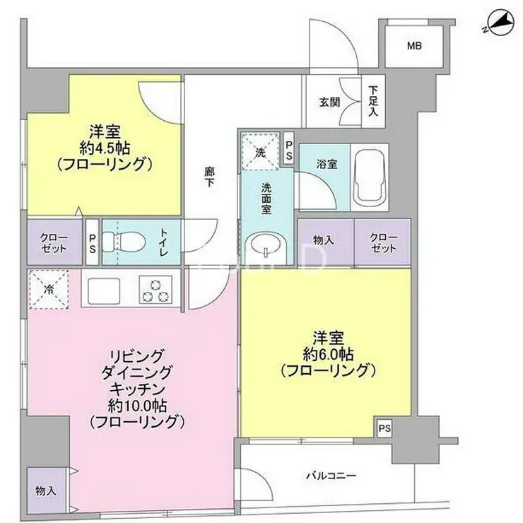 パートナーシップアパートメント 3階階 間取り