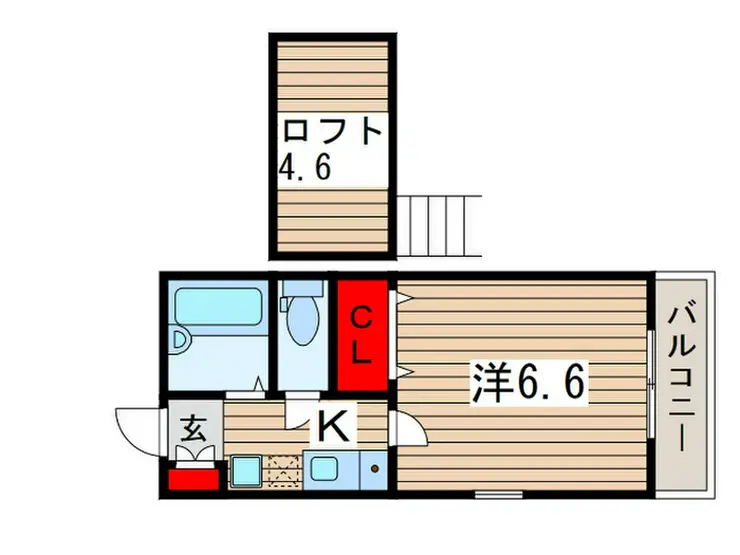 ミラフローレス橘 2階階 間取り