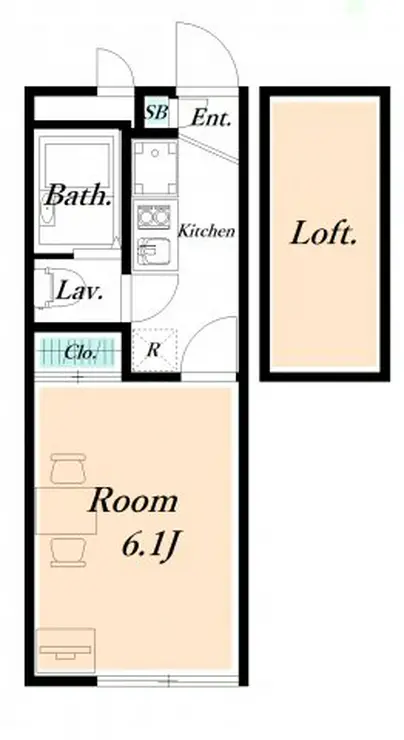 レオパレスMASA 94 3階階 間取り