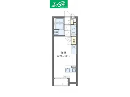 ミランダララモナ K2(ワンルーム/1階)の間取り写真