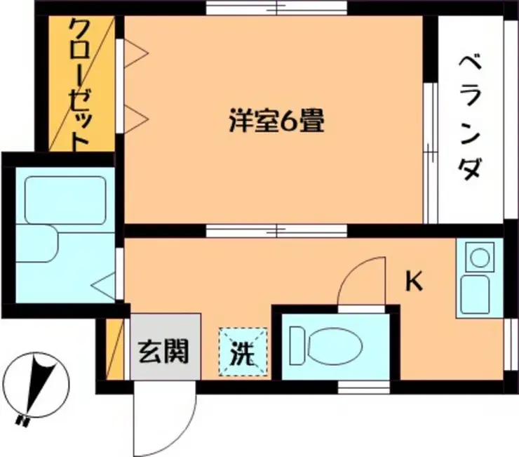 コーポ・ケーワン 2階階 間取り