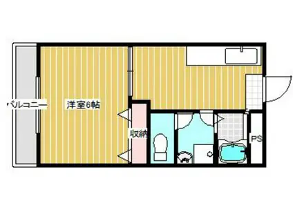 プレアール西神戸II(1DK/3階)の間取り写真