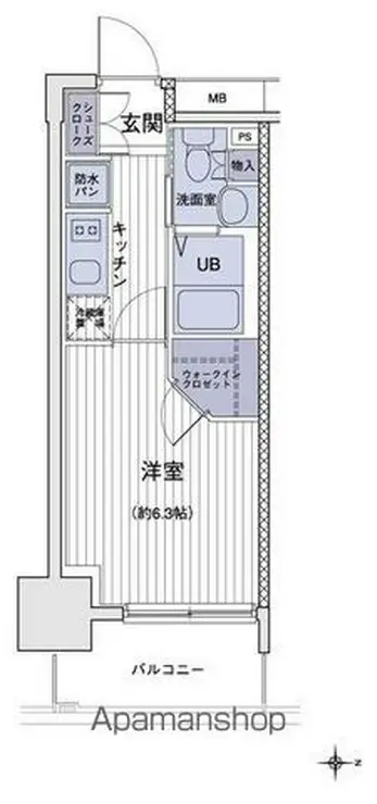 エスティメゾン大島 3階階 間取り