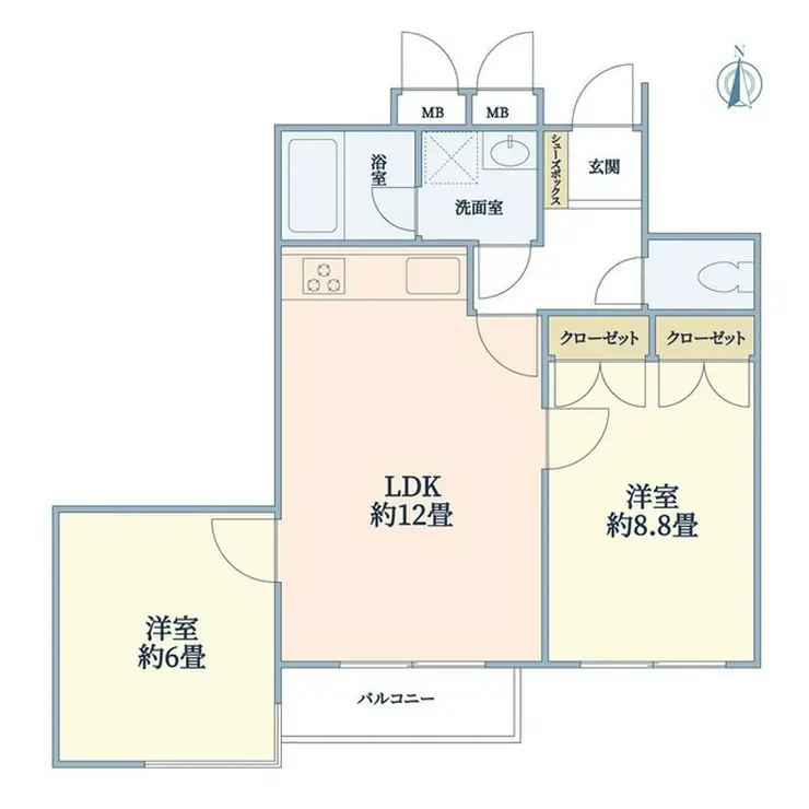 ソフィーナ上野毛 2階階 間取り