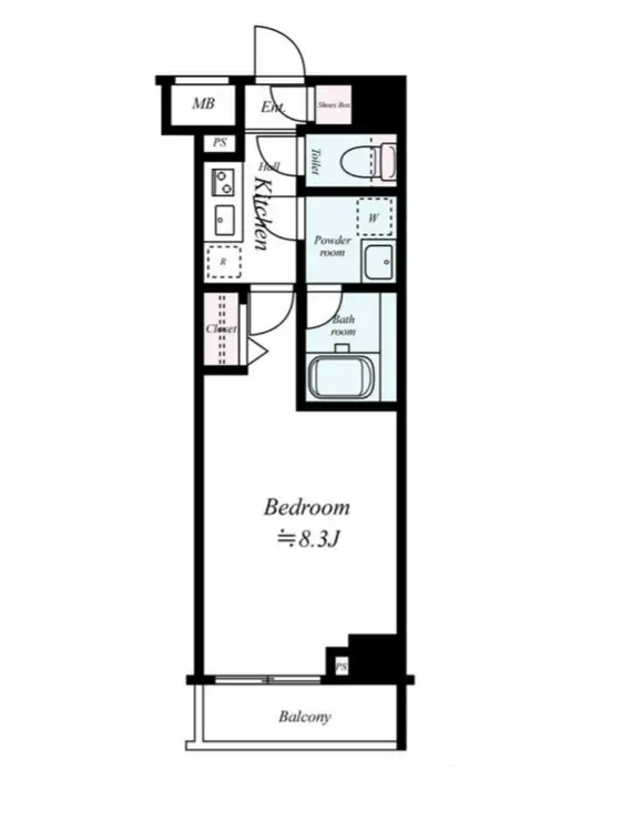 DIPS東十条 5階階 間取り