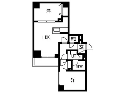 OAKLANCE錦糸町(2LDK/7階)の間取り写真