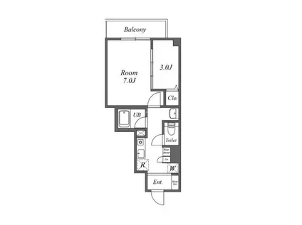 プレジール芝大門(1LDK/5階)の間取り写真