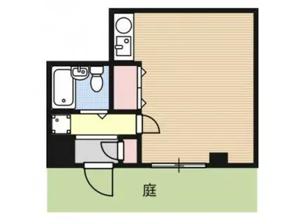 朝日マンション(ワンルーム/1階)の間取り写真