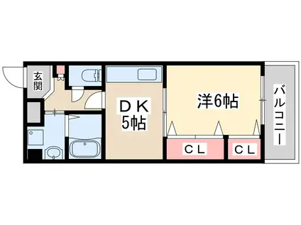 メゾンさくら9(1DK/10階)の間取り写真