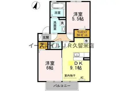パドレ115(2LDK/1階)の間取り写真