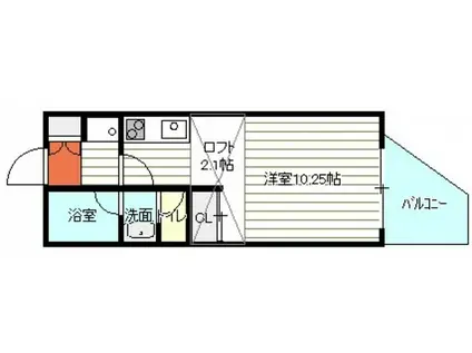 エクセリア舟入本町(ワンルーム/10階)の間取り写真