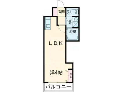 HALELEA(1LDK/2階)の間取り写真