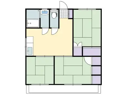 アーバンハイツ(3DK/1階)の間取り写真