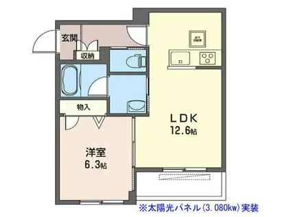 LIEBE 東中野(1LDK/1階)の間取り写真