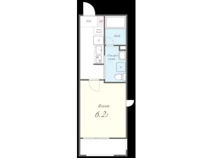 LAUREL梅田(1K/1階)の間取り写真