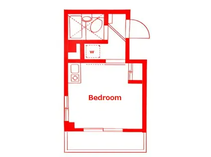 EARTH岡野2号館(ワンルーム/4階)の間取り写真