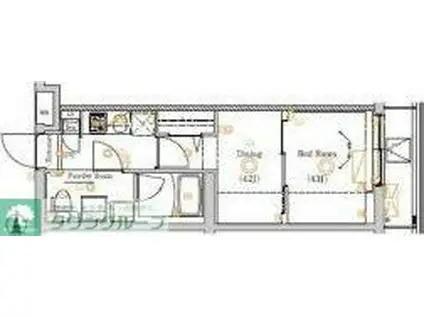 ラフィスタ大山(2K/4階)の間取り写真