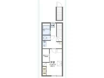 レオパレスS(1K/2階)の間取り写真