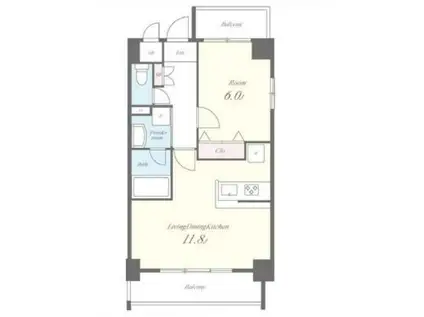 VOYAGE(1LDK/7階)の間取り写真