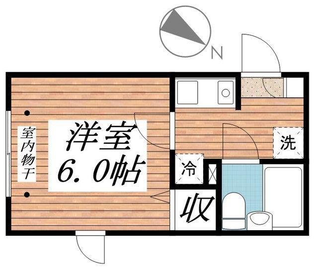 クラヴィエ(1K/2階)の間取り写真