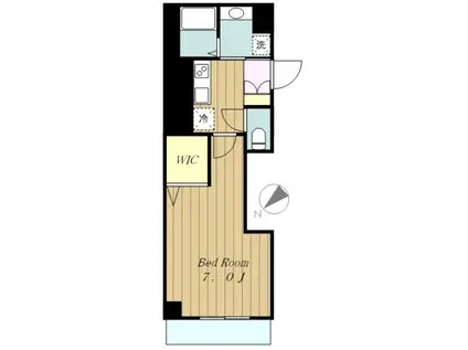 LUMINOUS ルミナス(1K/4階)の間取り写真