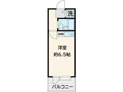 アルファ松原(ワンルーム/1階)の間取り写真