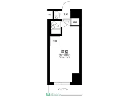 ウィン池袋(1K/8階)の間取り写真