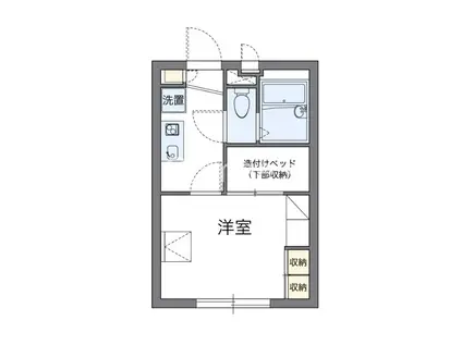 シャルマン(1K/2階)の間取り写真