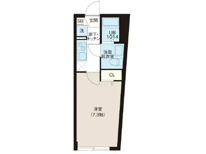 レピュア西巣鴨駅前レジデンス(1K/3階)の間取り写真