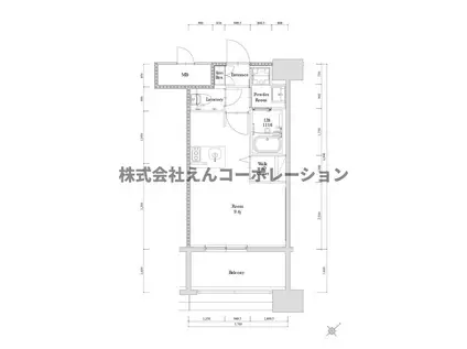 エンクレスト博多駅南GRACE(ワンルーム/10階)の間取り写真