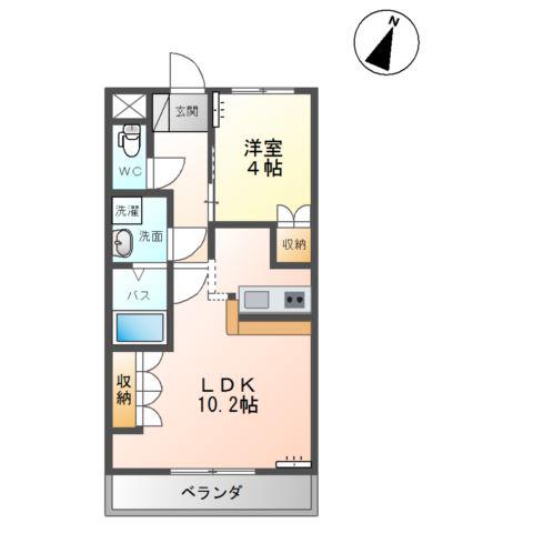サンロード・S(1LDK/1階)の間取り写真