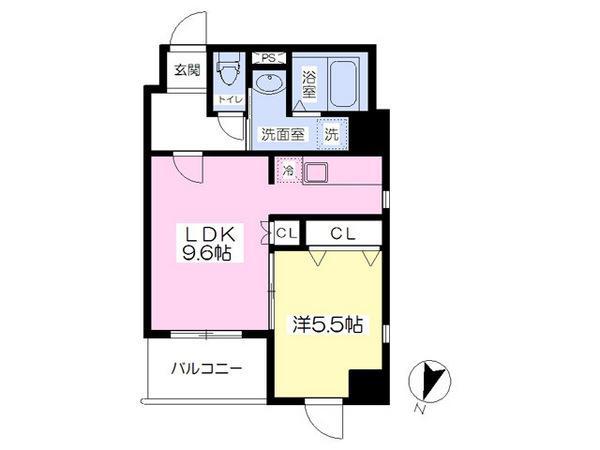 J-PLACE東町(1LDK/8階)の間取り写真