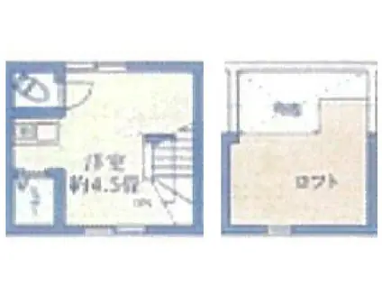 アーバンプレイス阿佐ヶ谷IV(ワンルーム/2階)の間取り写真