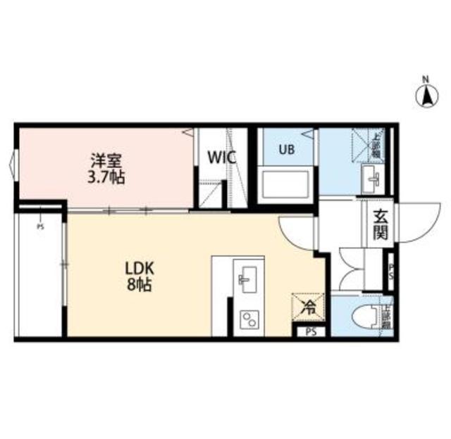 ROBOT HOME 相模原II(1LDK/1階)の間取り写真