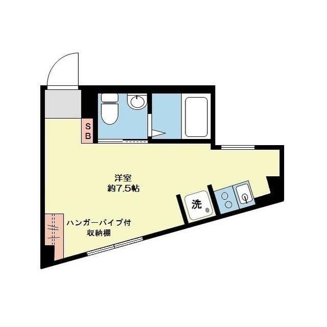 LUNA CRESCENTE GAKUGEIDAIGAKU(ワンルーム/2階)の間取り写真