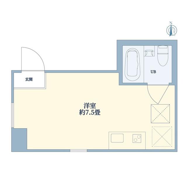 クレアーク大久保(ワンルーム/1階)の間取り写真