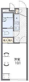 レオパレスエル リーオ(1K/2階)の間取り写真