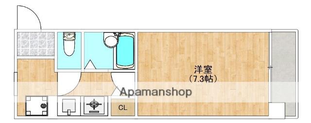 アバンティ薬院(1K/3階)の間取り写真